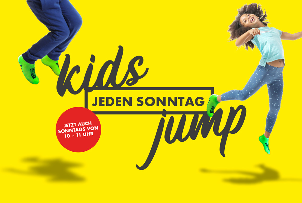 Trampolinarena: Jeden Sonntag ist Kids-Jump!