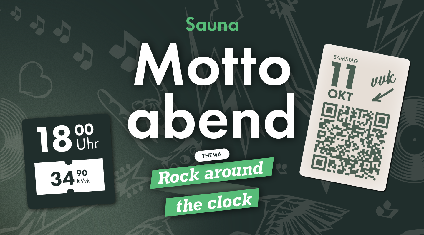 Mottoabend ‚Rock around the clock‘ in der Saunawelt Netphen