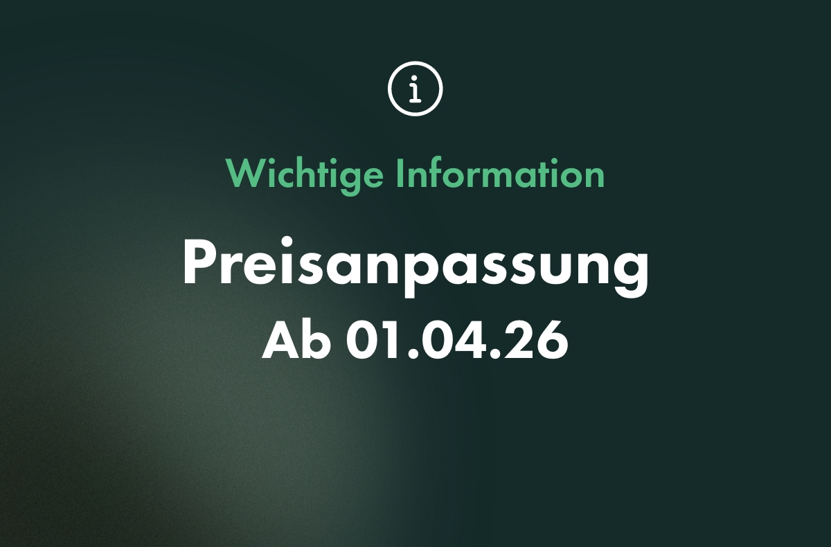 Information | Allgemeine Preisanpassungen 2026