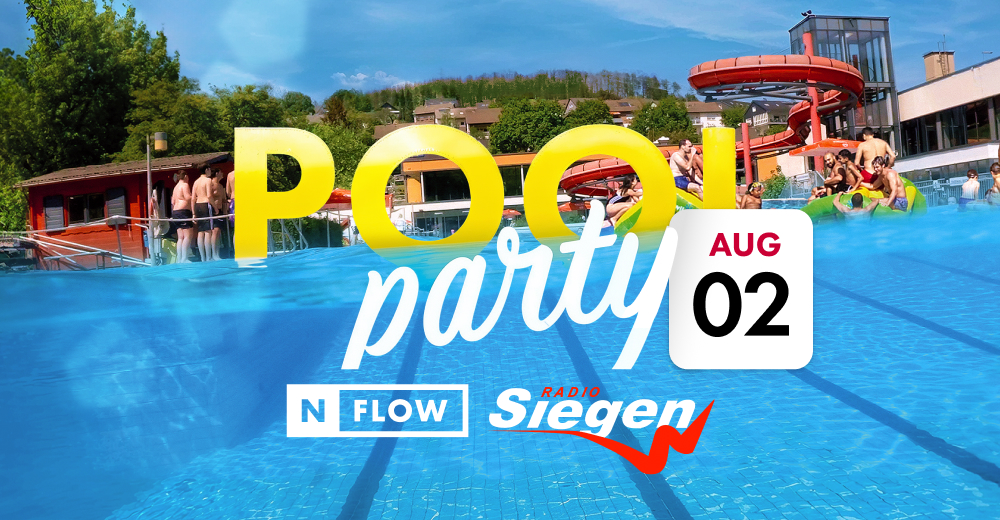 Sonntag, 02.08. | Poolparty Live mit RadioSiegen